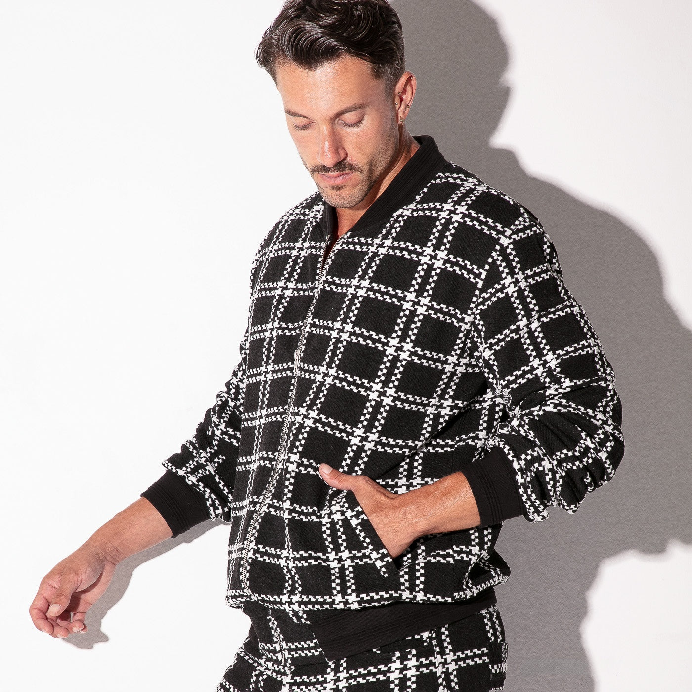 Cameron Plaid Bomber Jacket