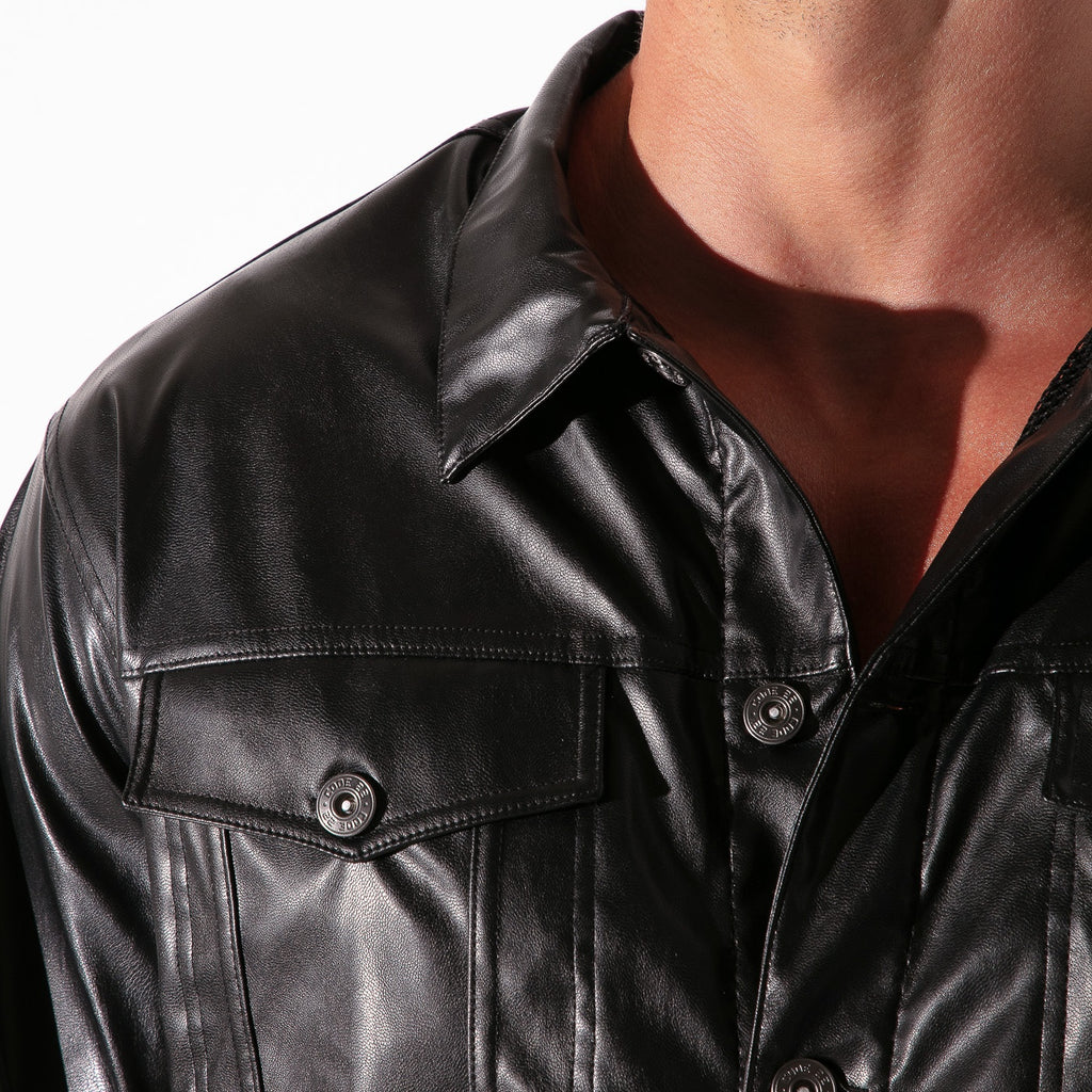 Chaqueta de cuero sintético SF