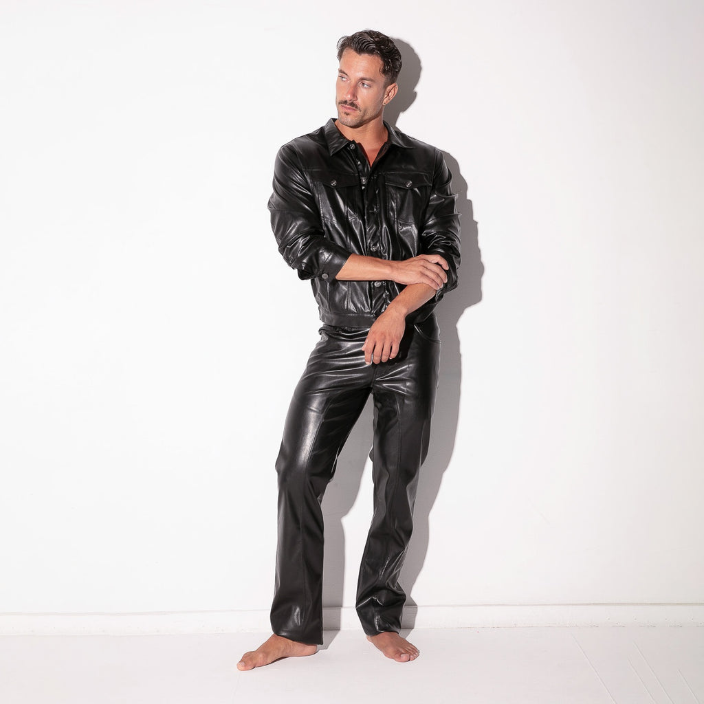 Chaqueta de cuero sintético SF