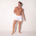 CODE 22 men's white 5 pocket shorts front view