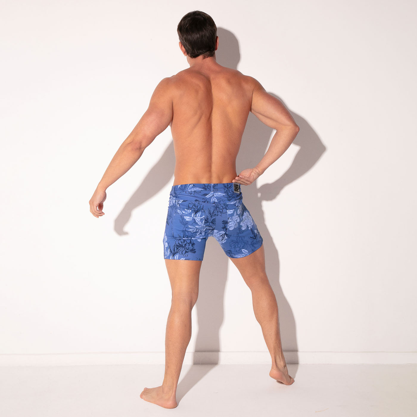 ICONIC 5 POCKET SHORT BLUE