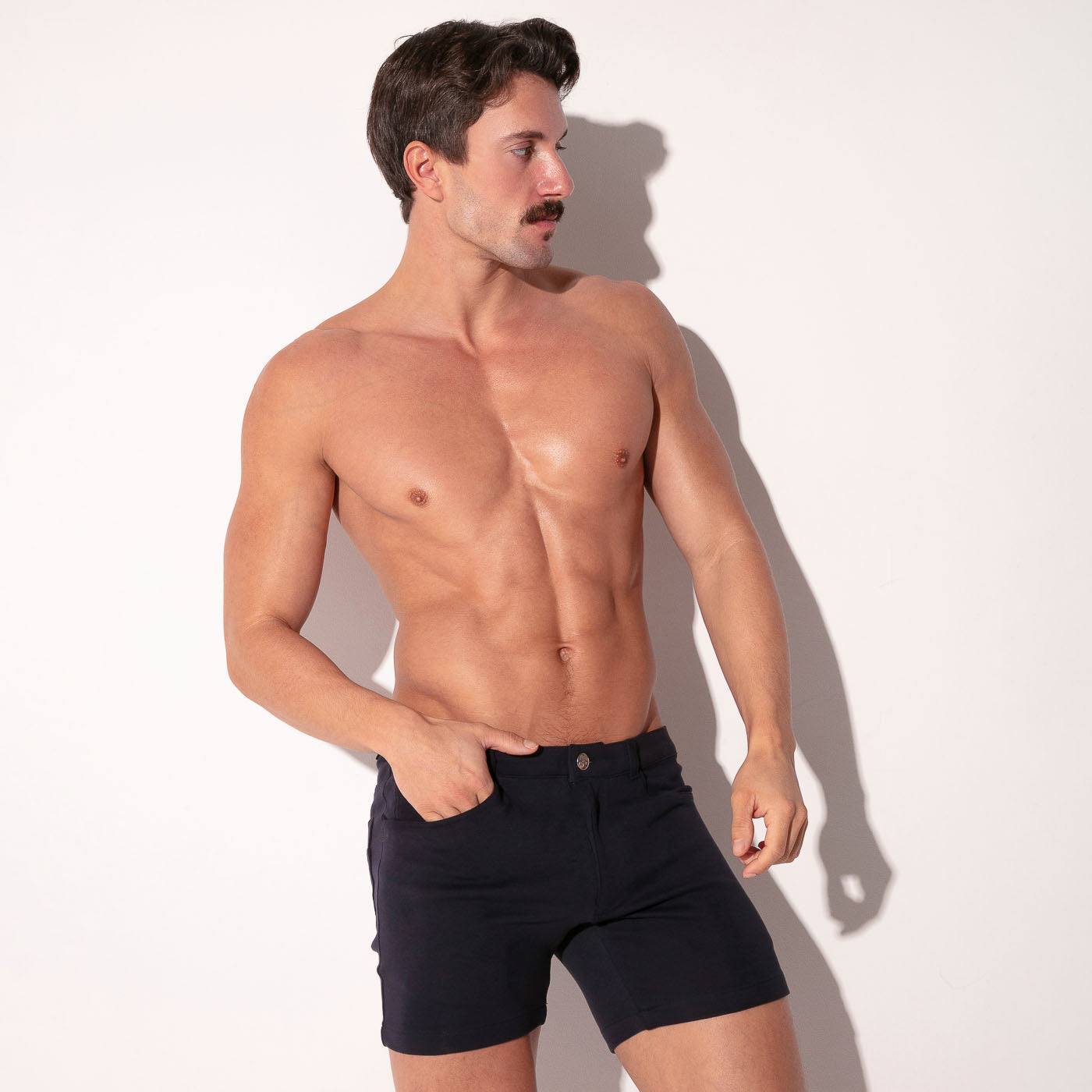 ICONIC 5 POCKET SHORT NAVY