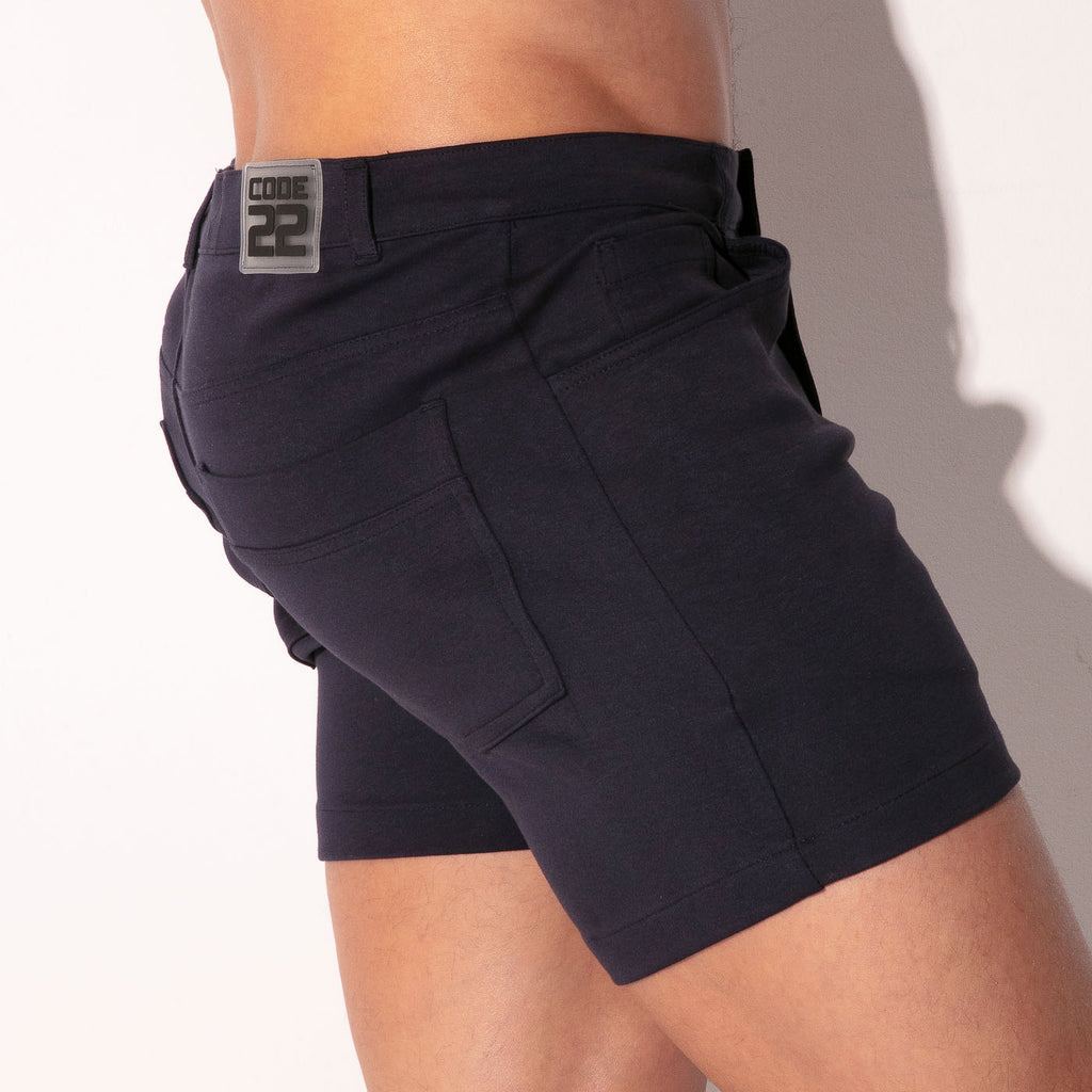 ICONIC 5 POCKET SHORT NAVY