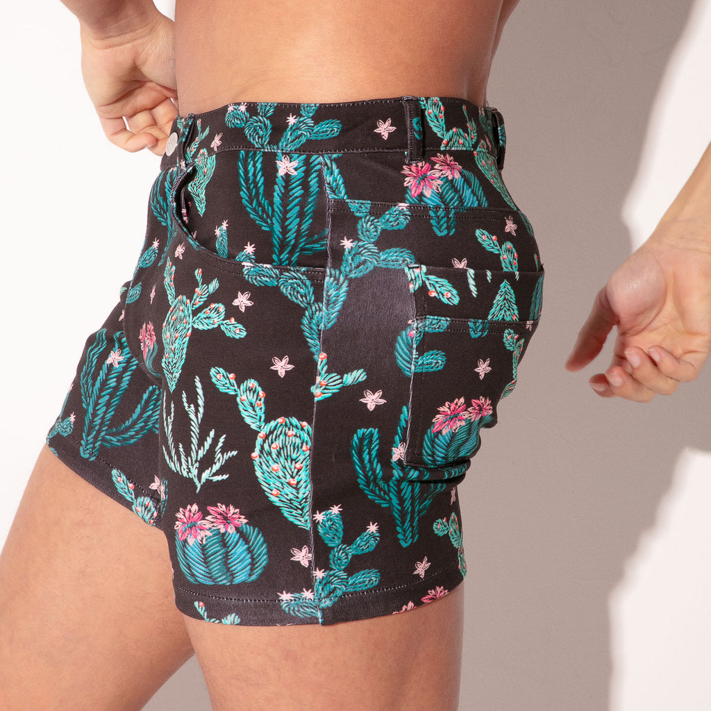 Short iconic ajustado élastico estampado