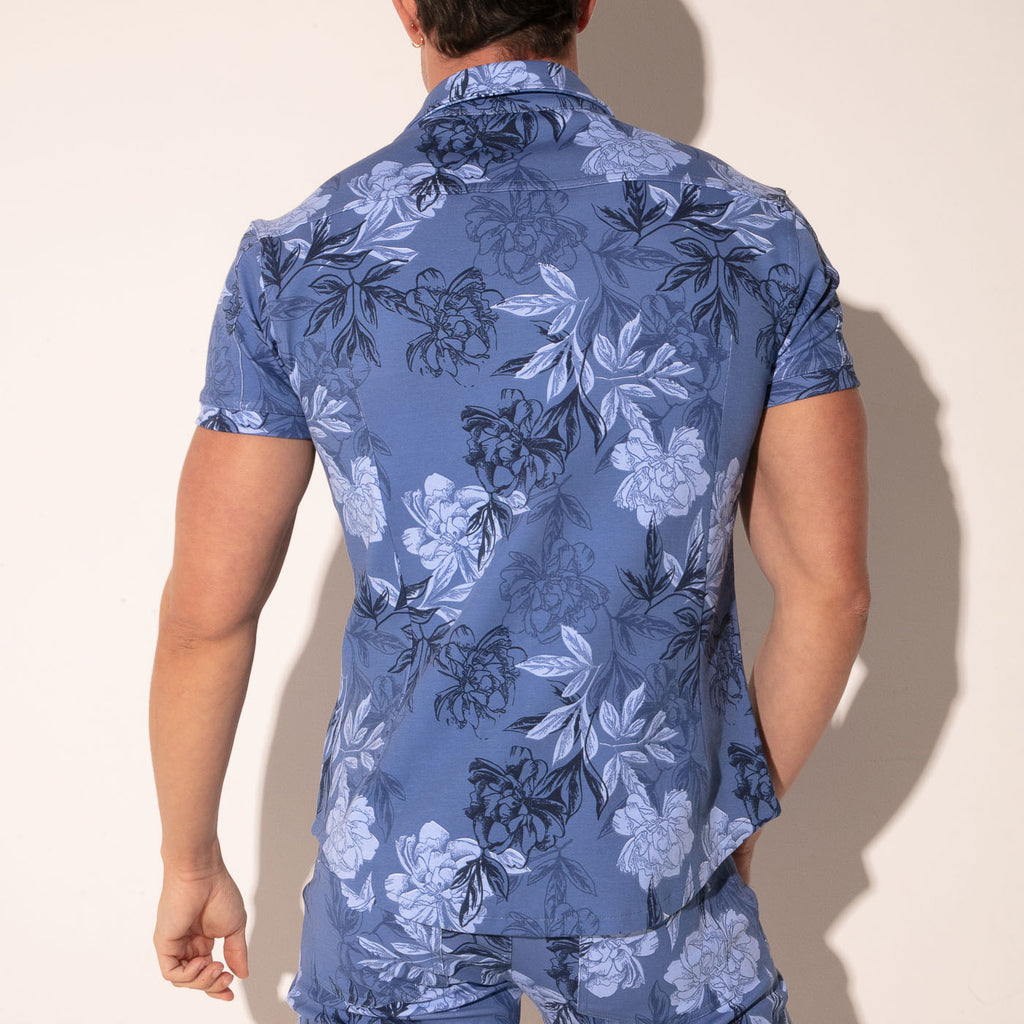 Camisa Iconic slim fit azul
