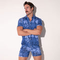 Camisa Iconic slim fit azul