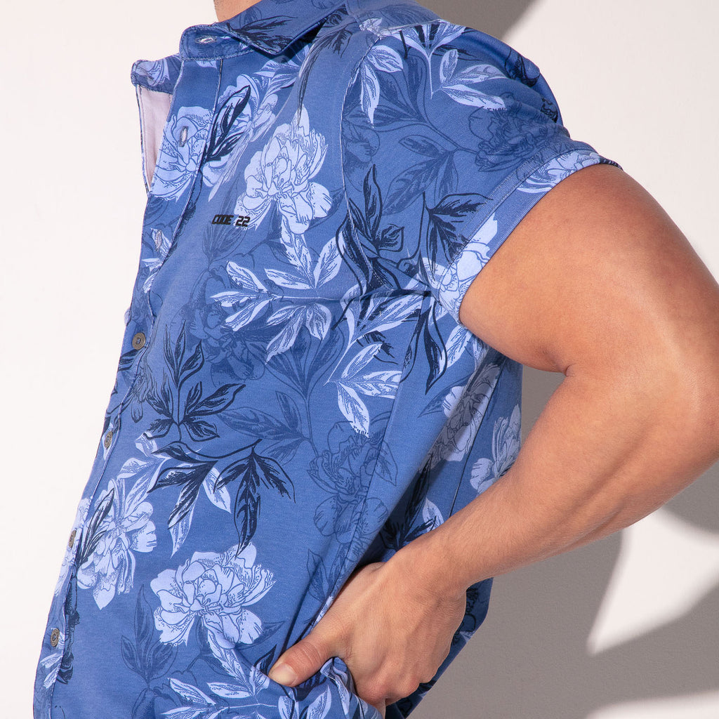 Camisa Iconic slim fit azul