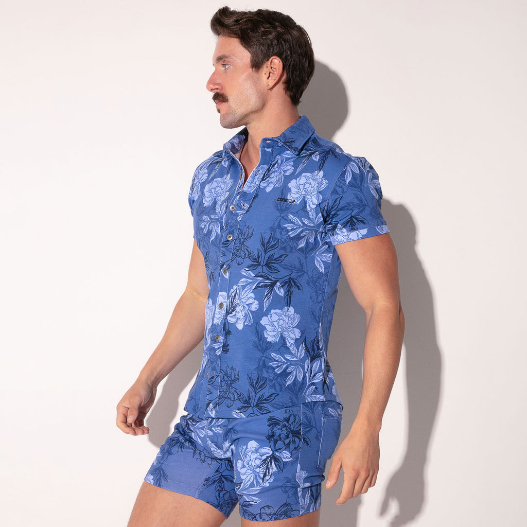 Camisa Iconic slim fit azul