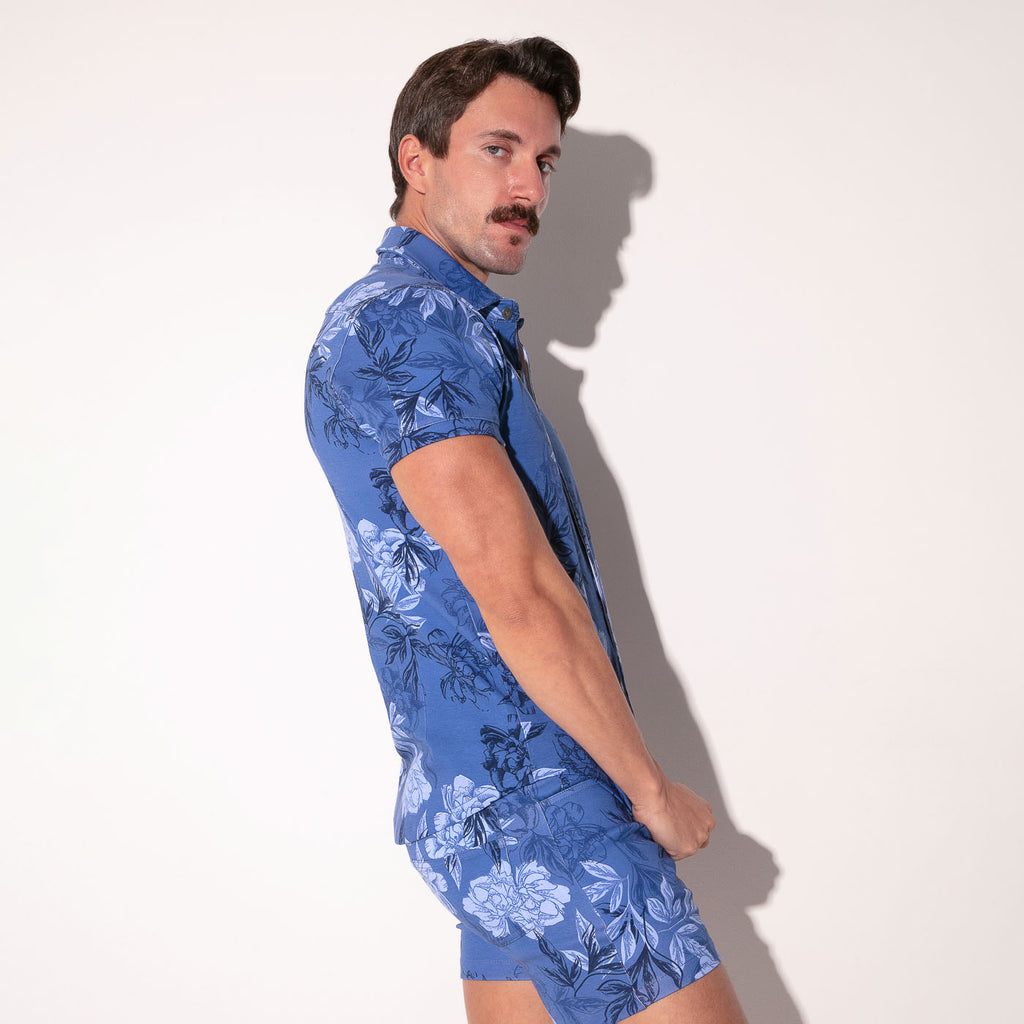 Camisa Iconic slim fit azul