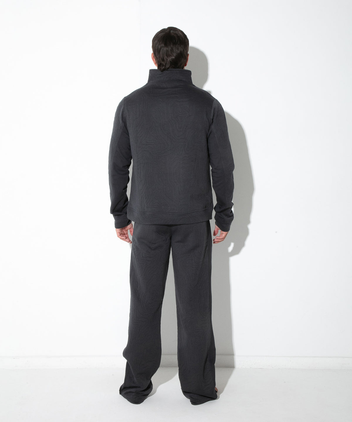 Quilted Quarter-Zip Sweatshirt