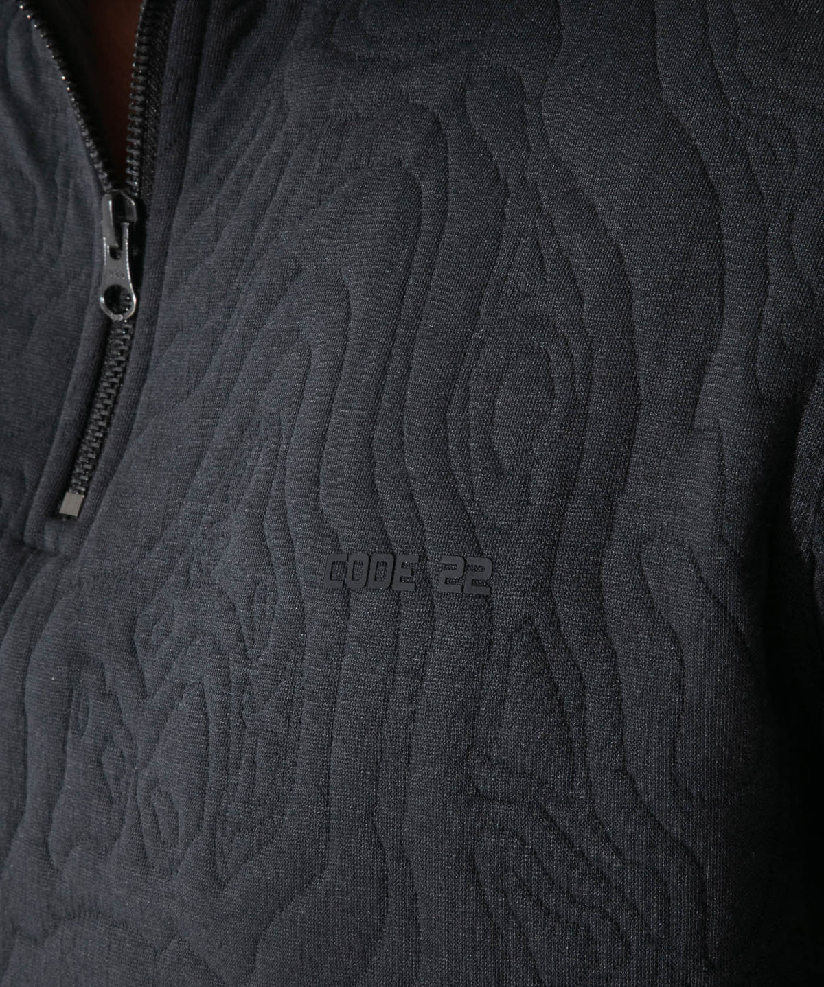Quilted Quarter-Zip Sweatshirt