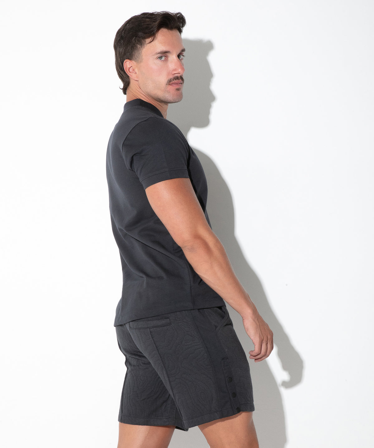 French Terry Half-Zip T-Shirt