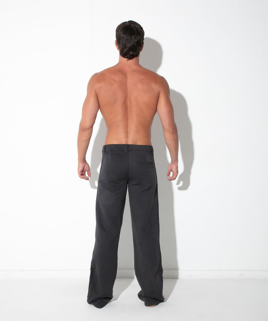 Quilted Snap-Detail Pants