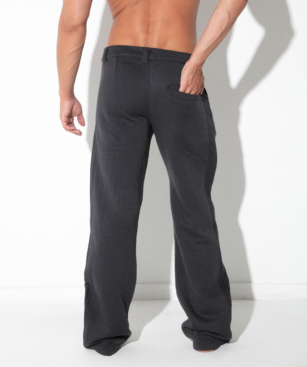 Quilted Snap-Detail Pants
