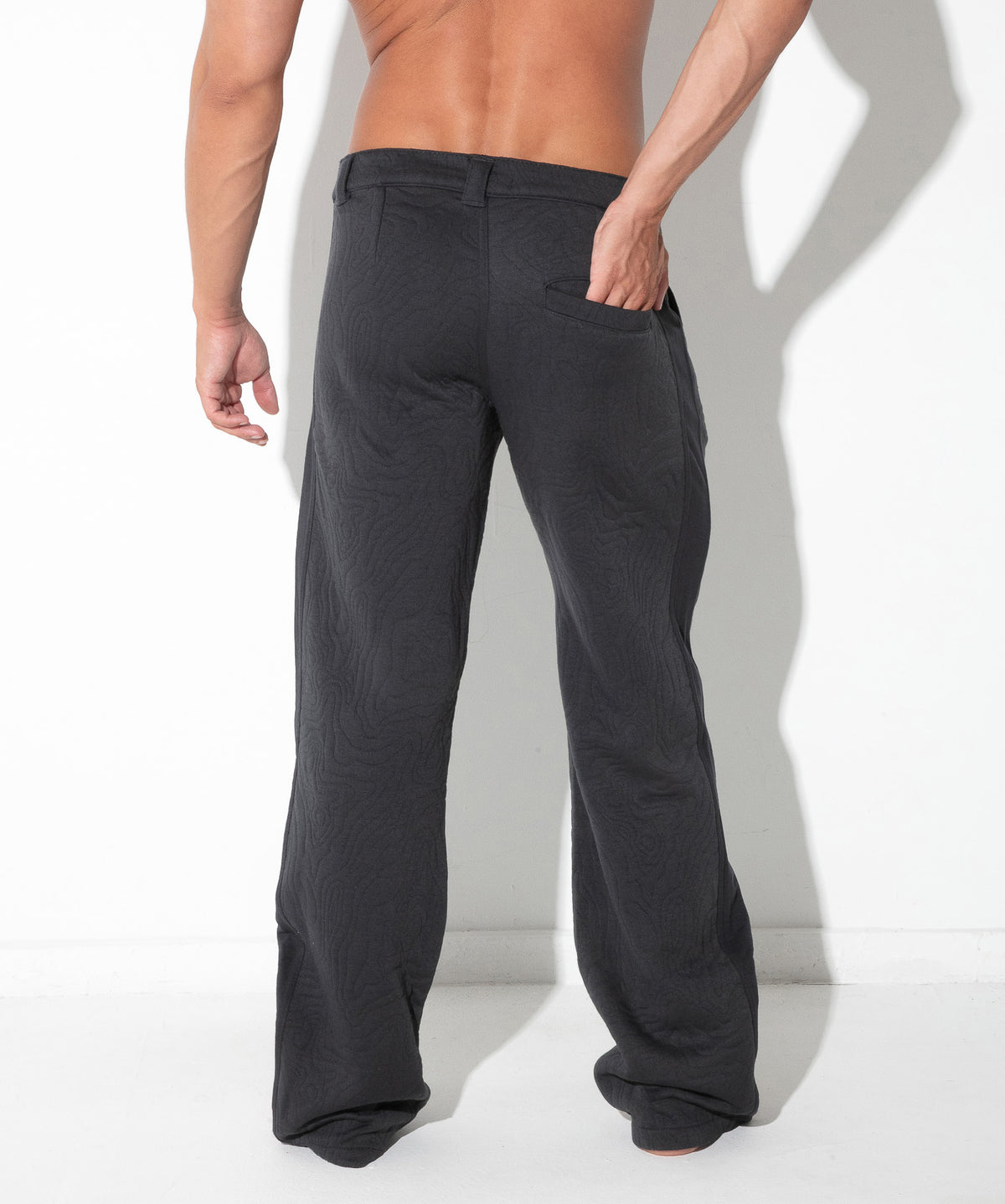 Quilted Snap-Detail Pants