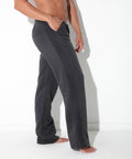 Quilted Snap-Detail Pants