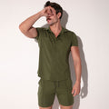 Camisa silken caqui