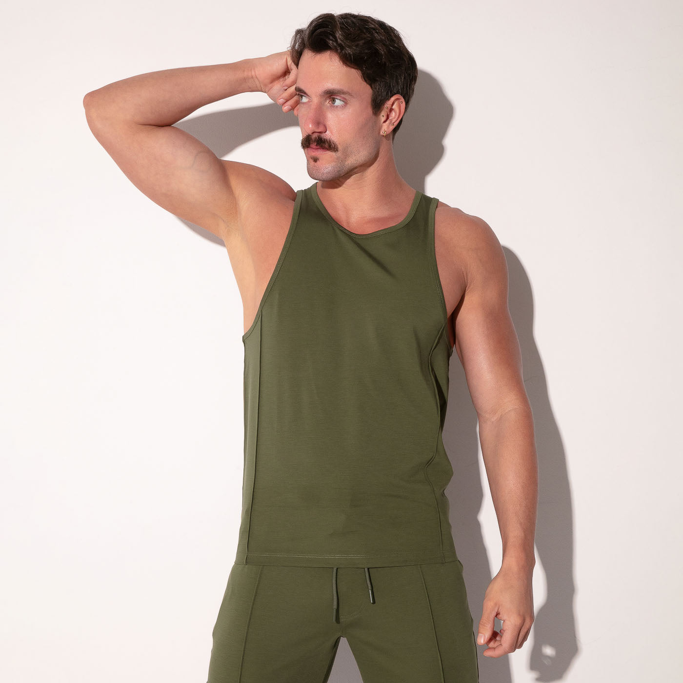 Débardeur silken kaki