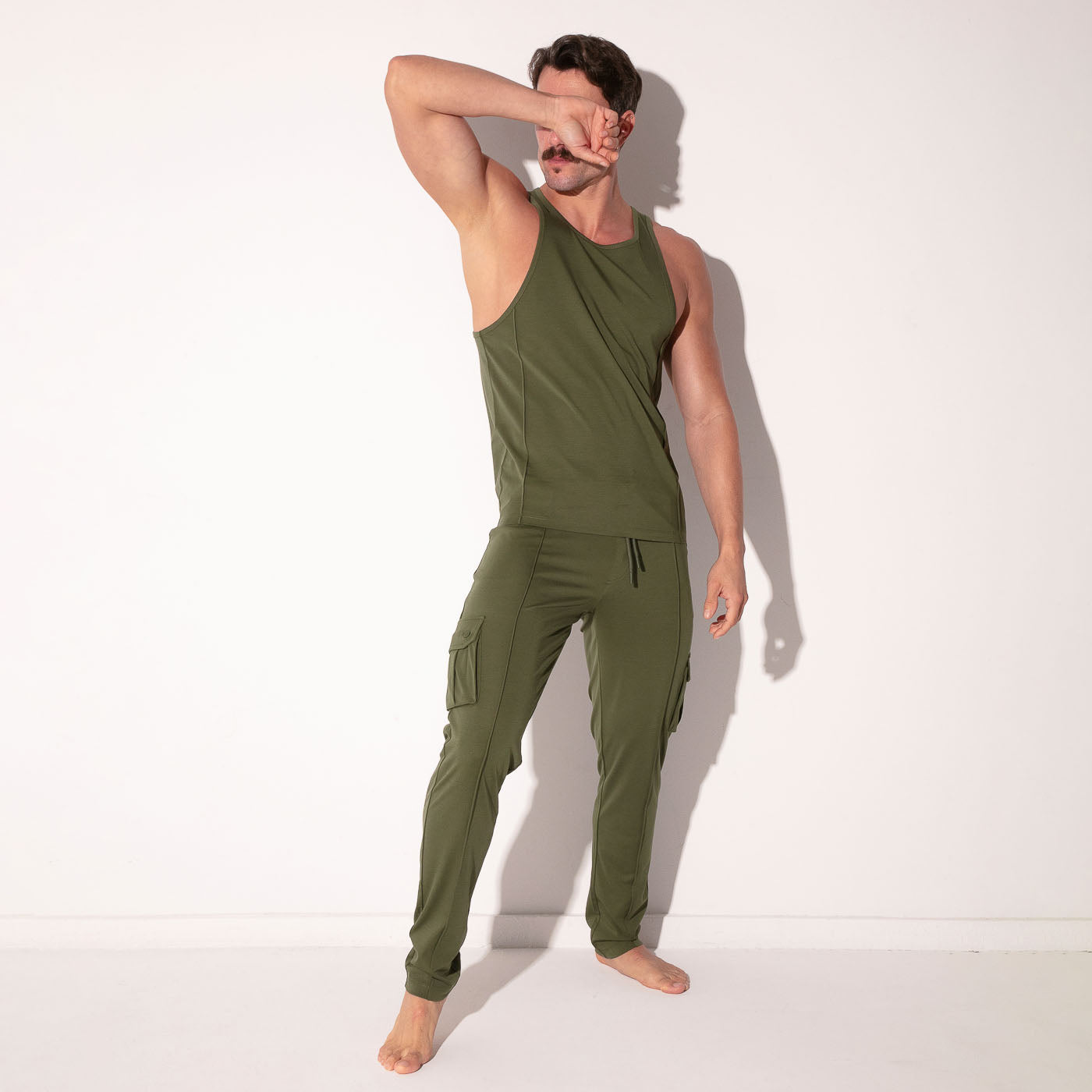 Débardeur silken kaki