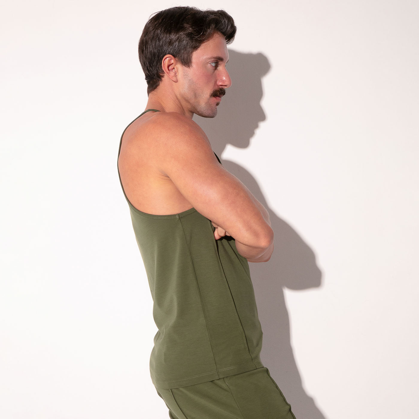 Débardeur silken kaki