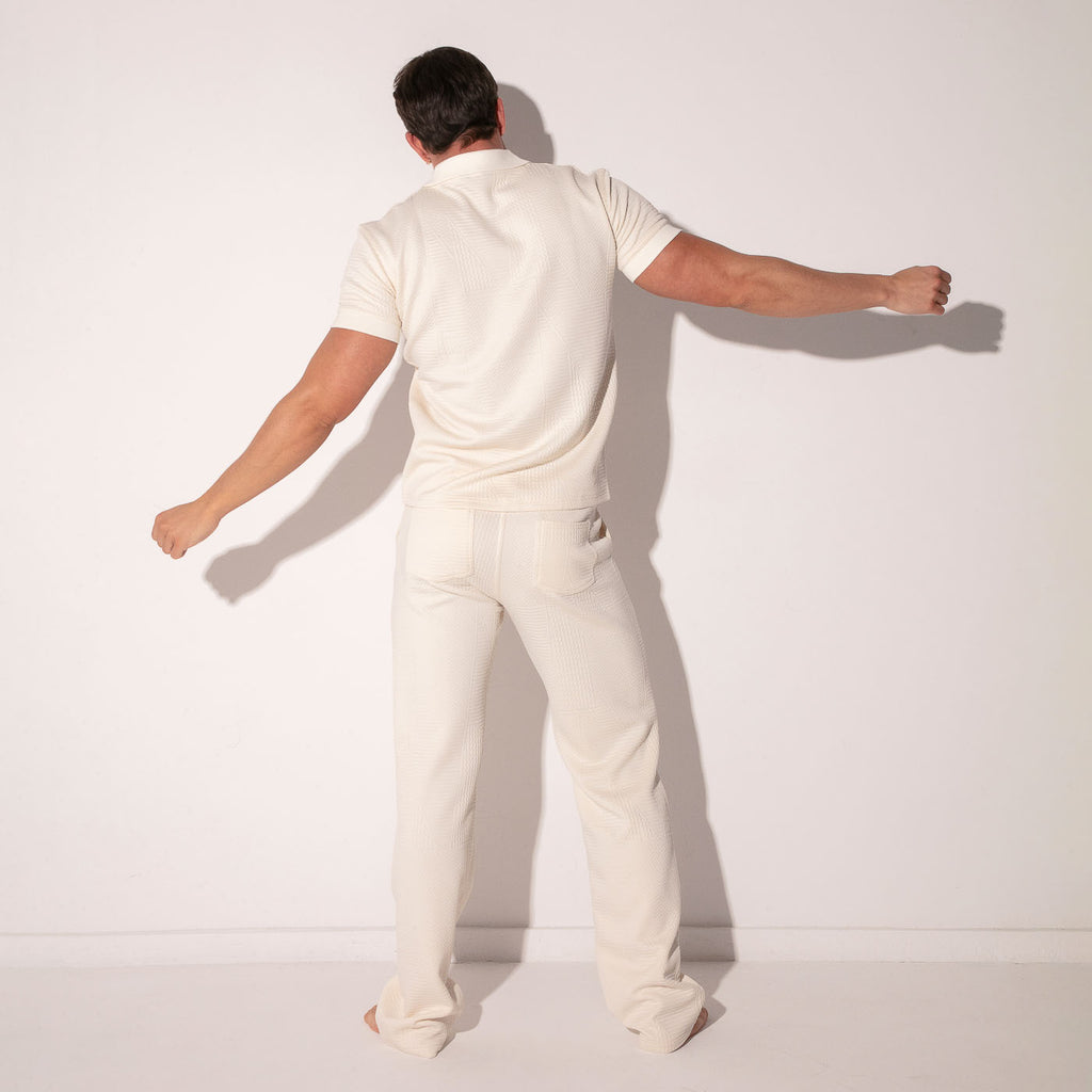 Polo medley blanco roto