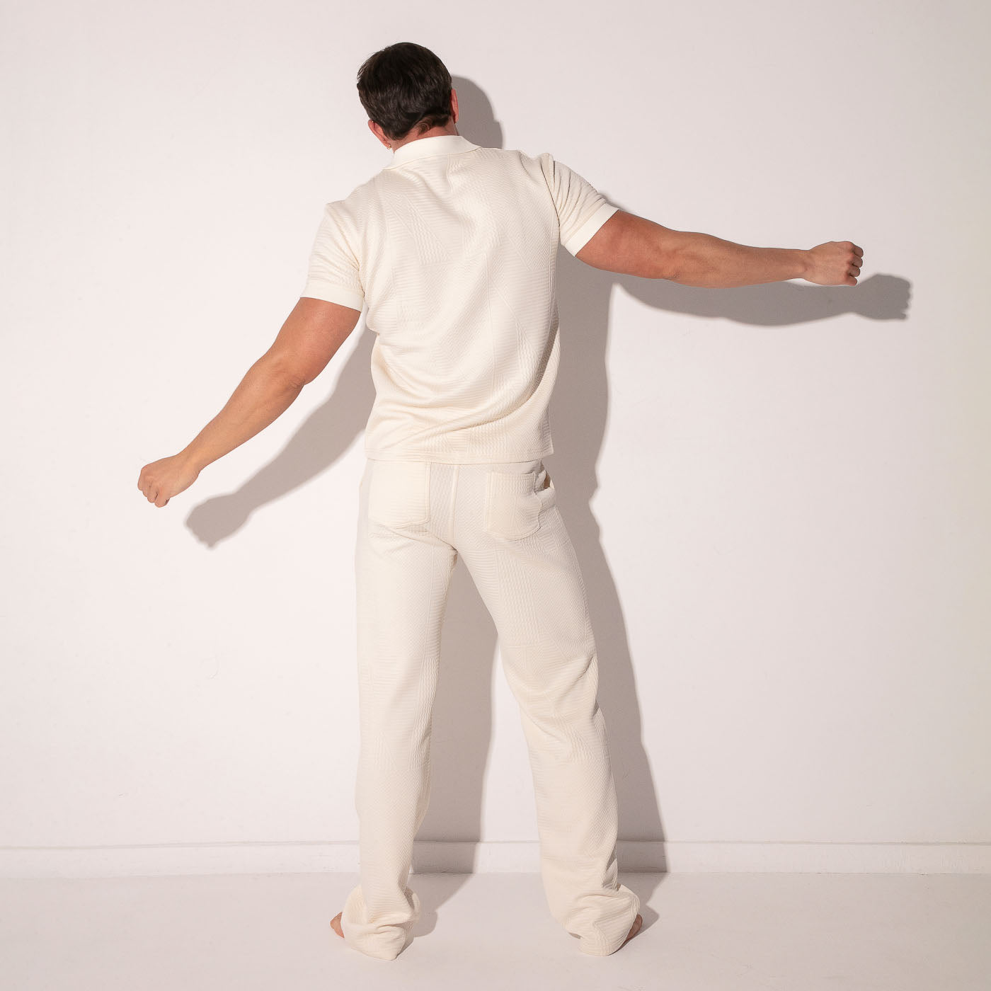 Polo medley blanc cassé