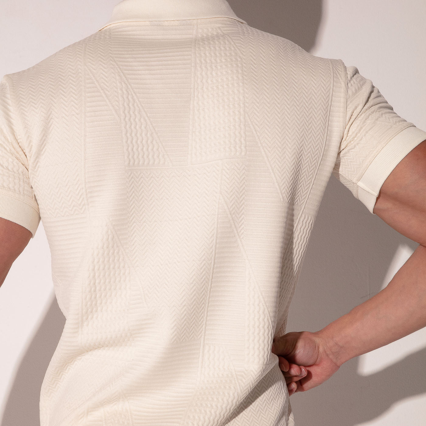 Polo medley blanco roto