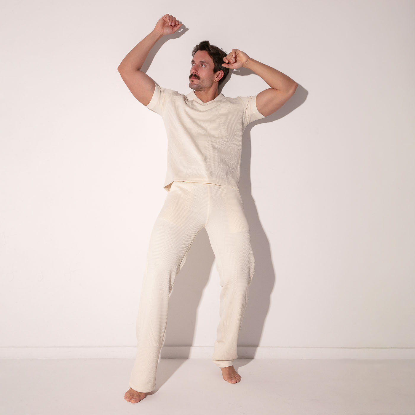 Polo medley blanc cassé