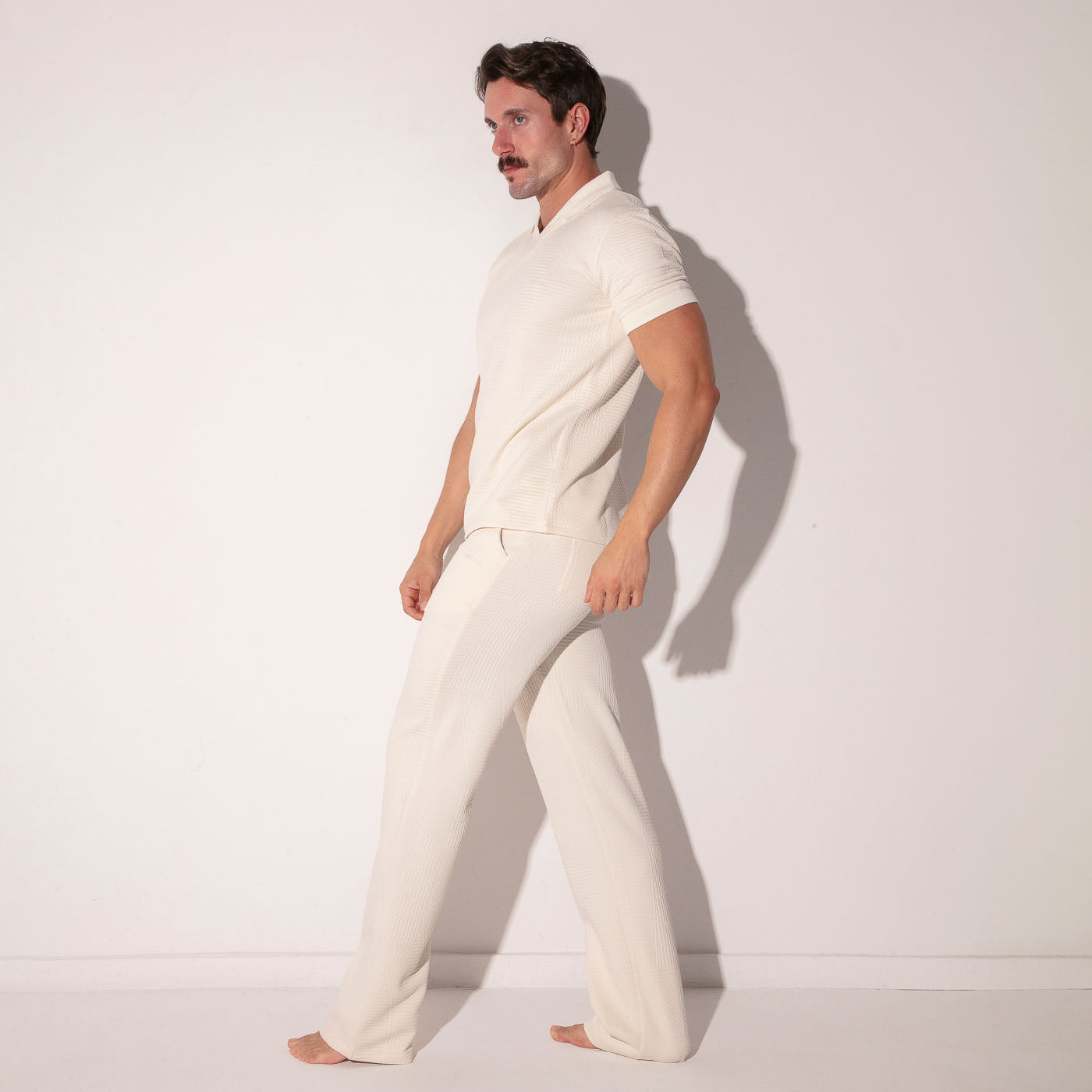 Polo medley blanc cassé