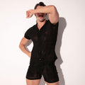 Camisa de tul eclipse negro