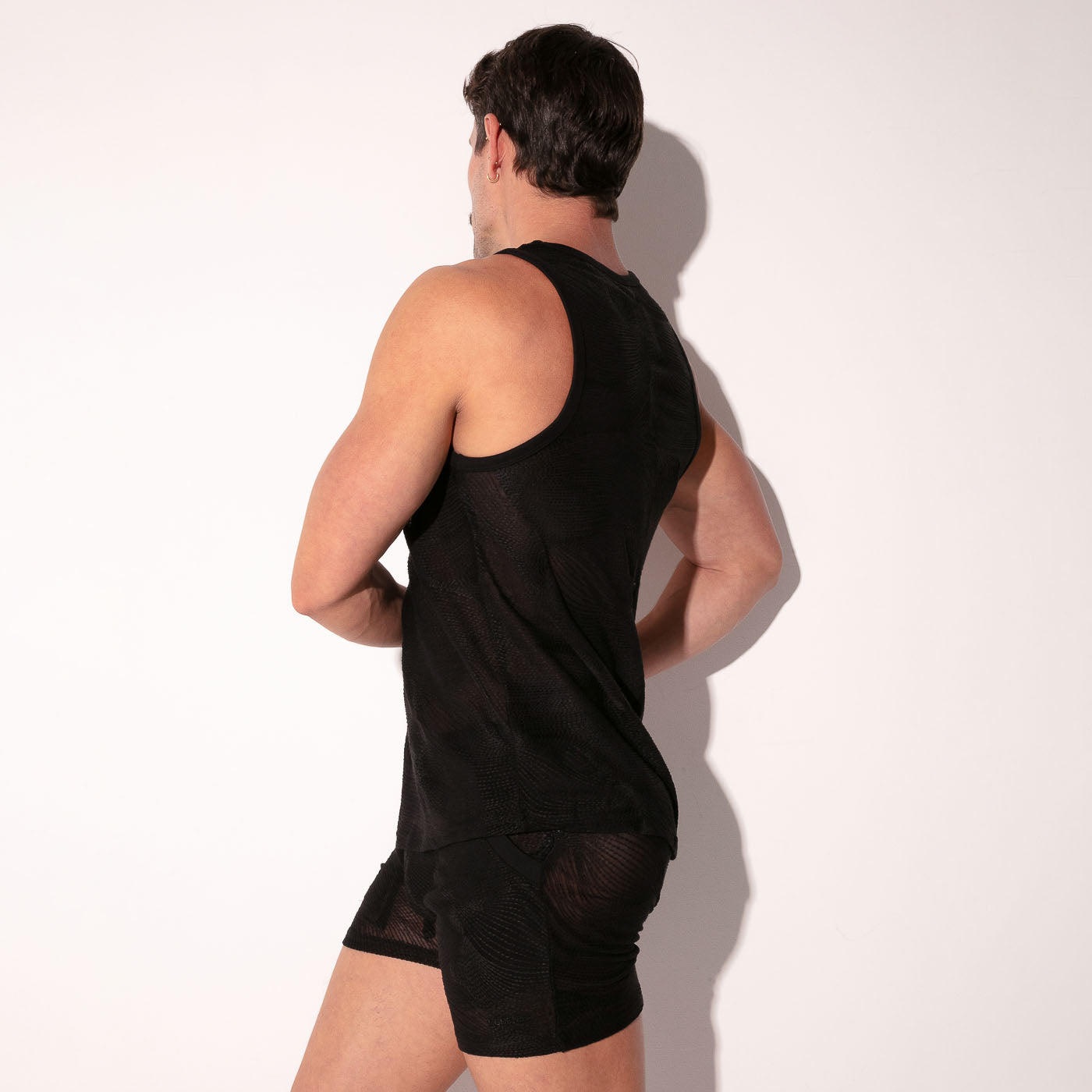 ECLIPSE EMBROIDERED TANKTOP BLACK