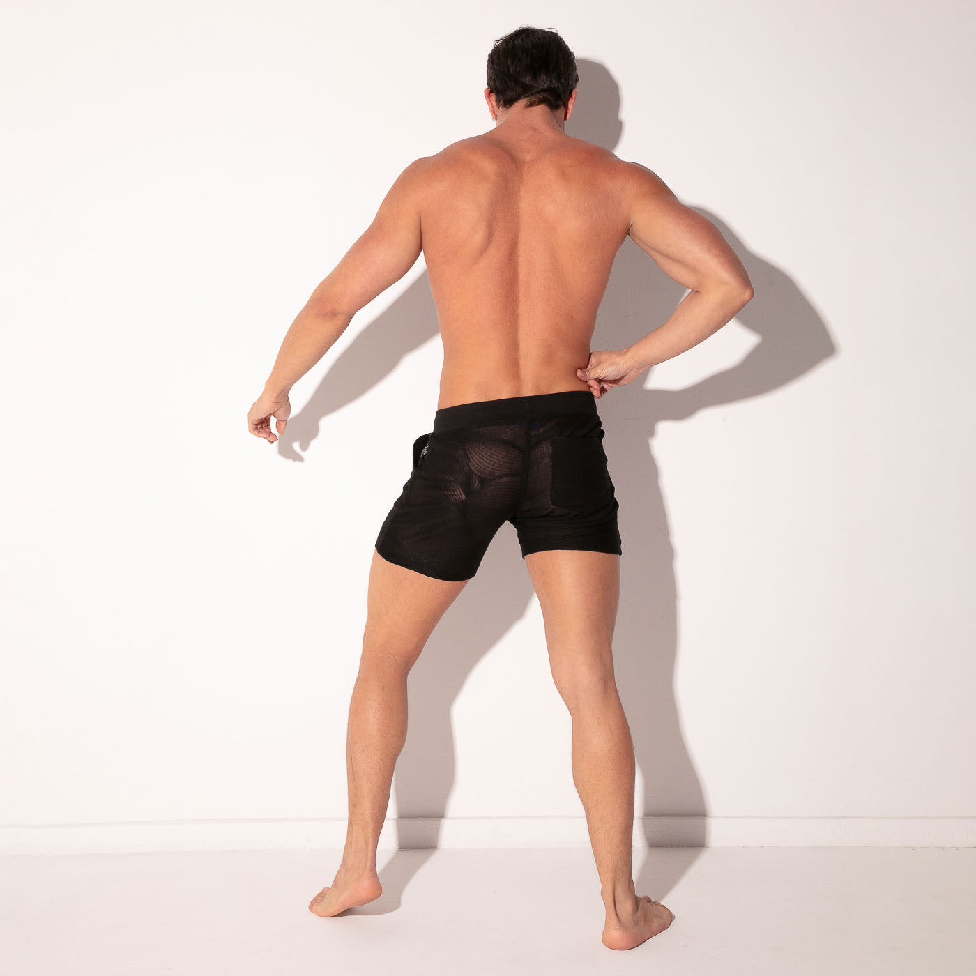 Short de tul rock negro