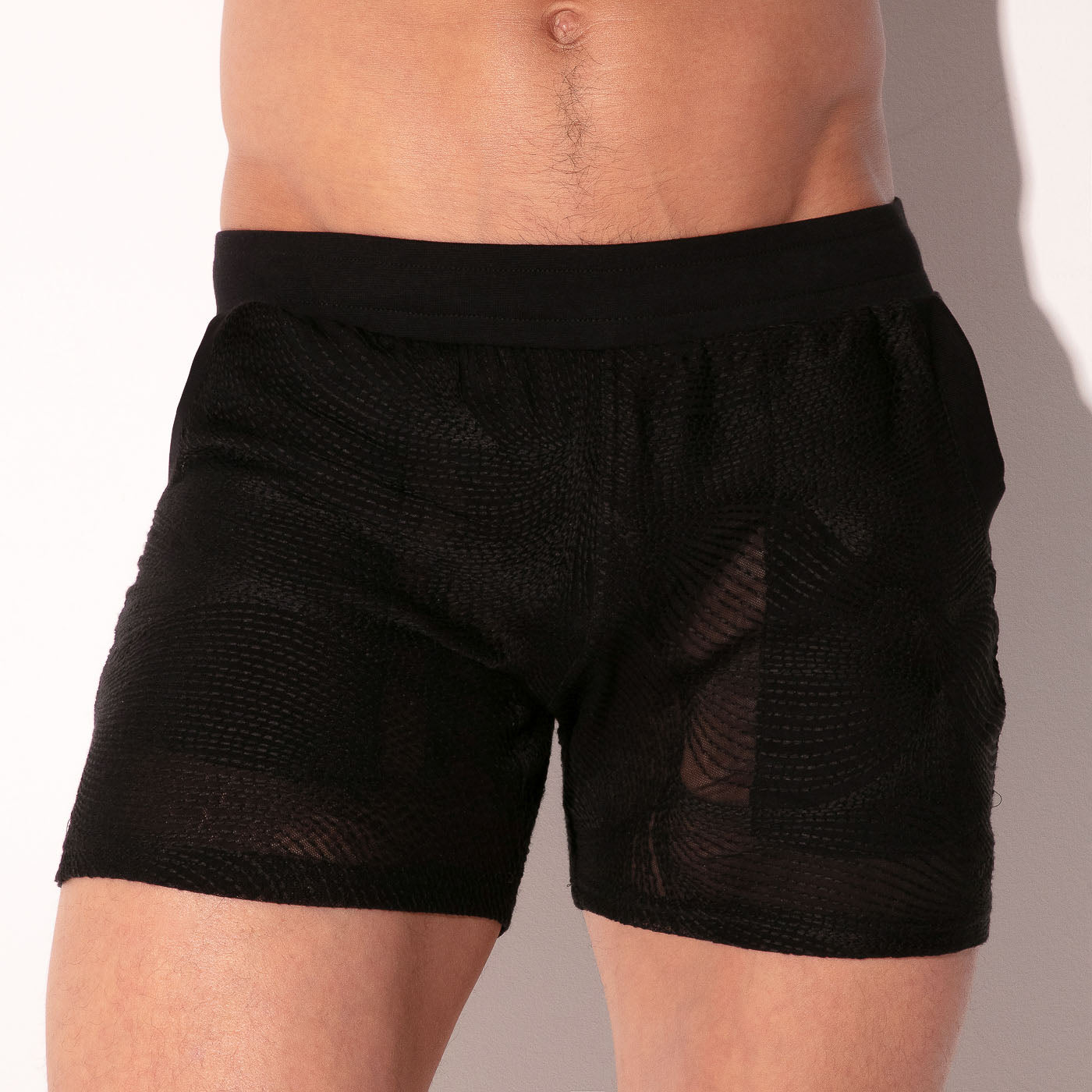 Short de tul rock negro