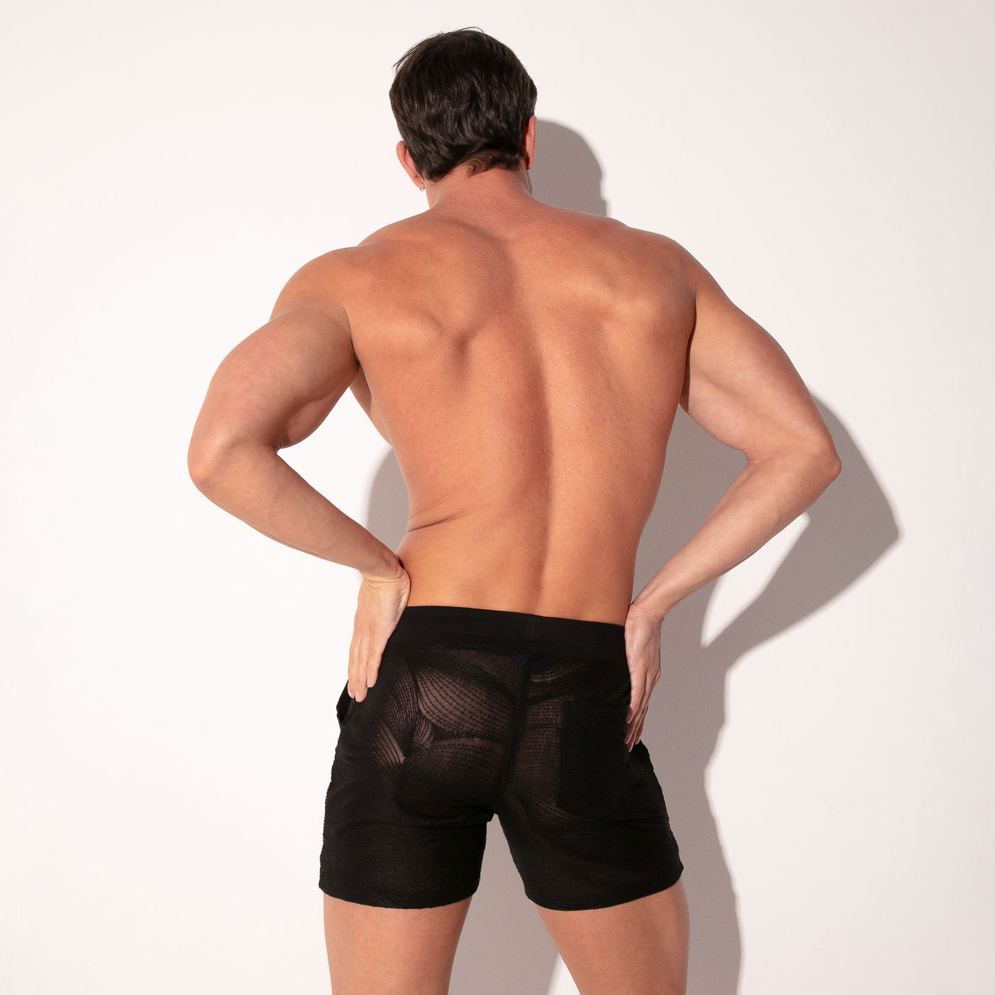 Short de tul rock negro