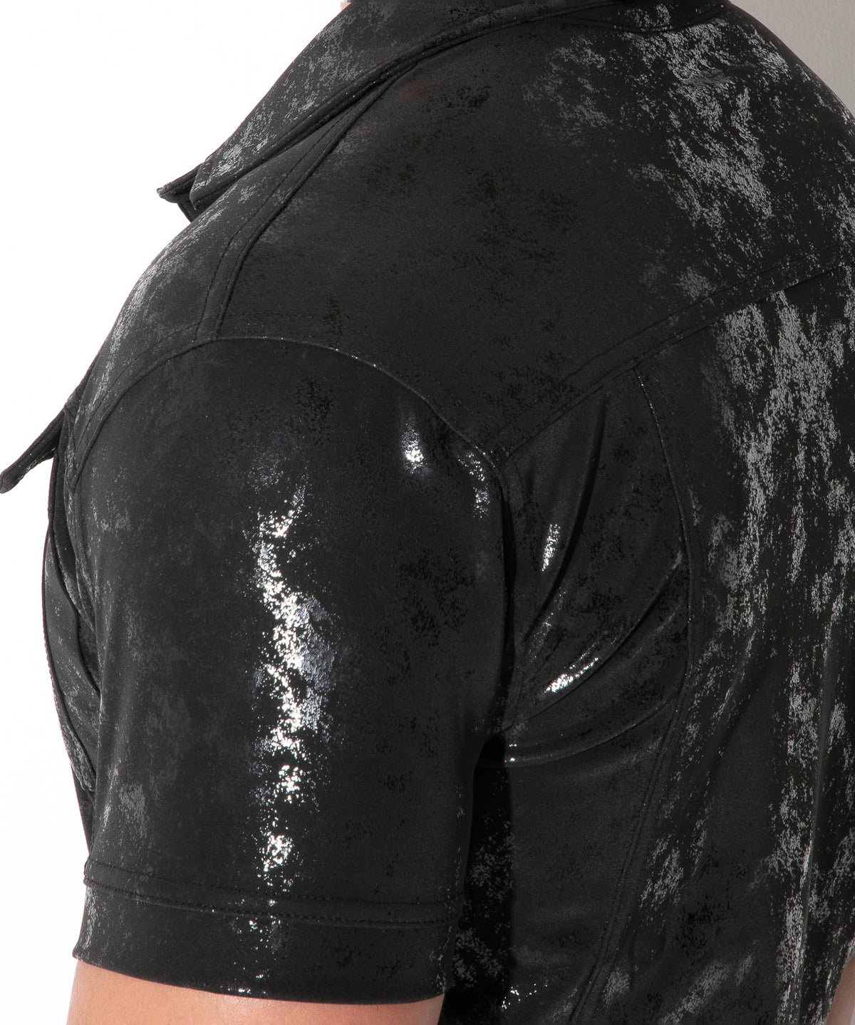 vintage leatherette romper black