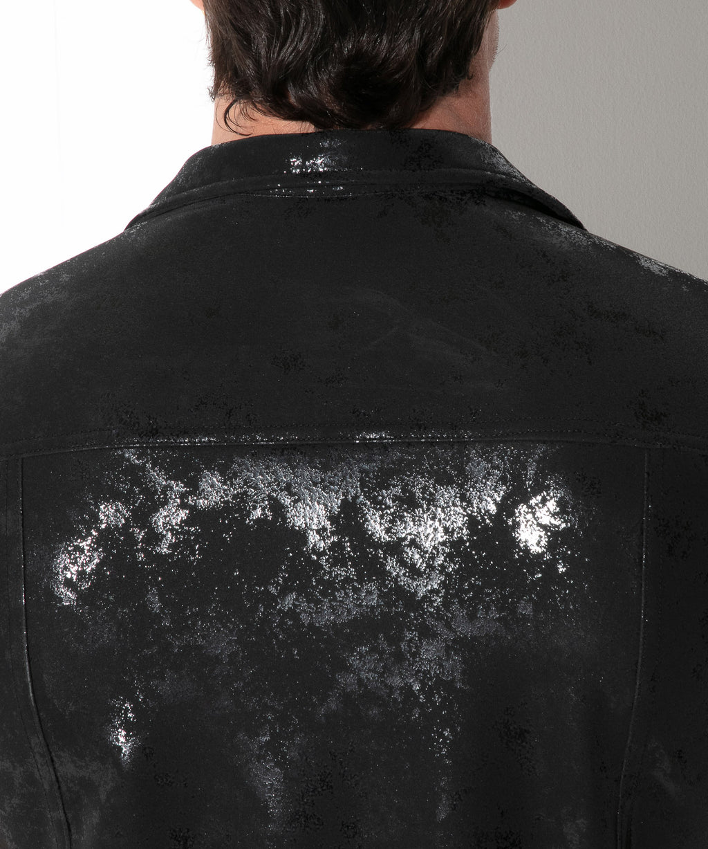 camisa vintage leatherette negro