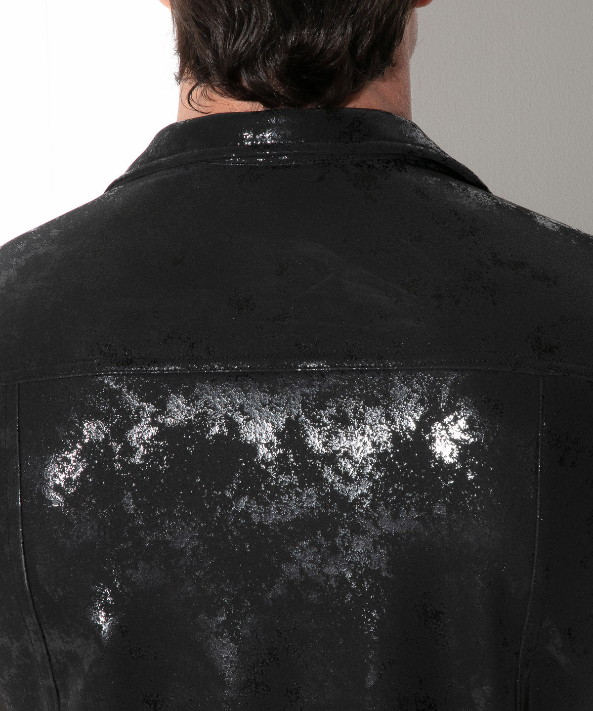 camisa vintage leatherette negro