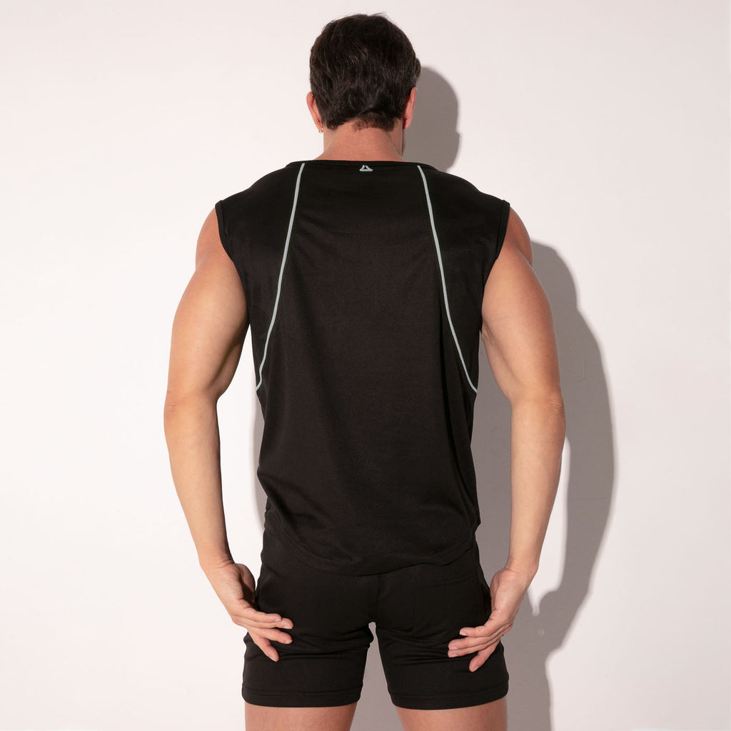 T-shirt sans manches sweat it noir