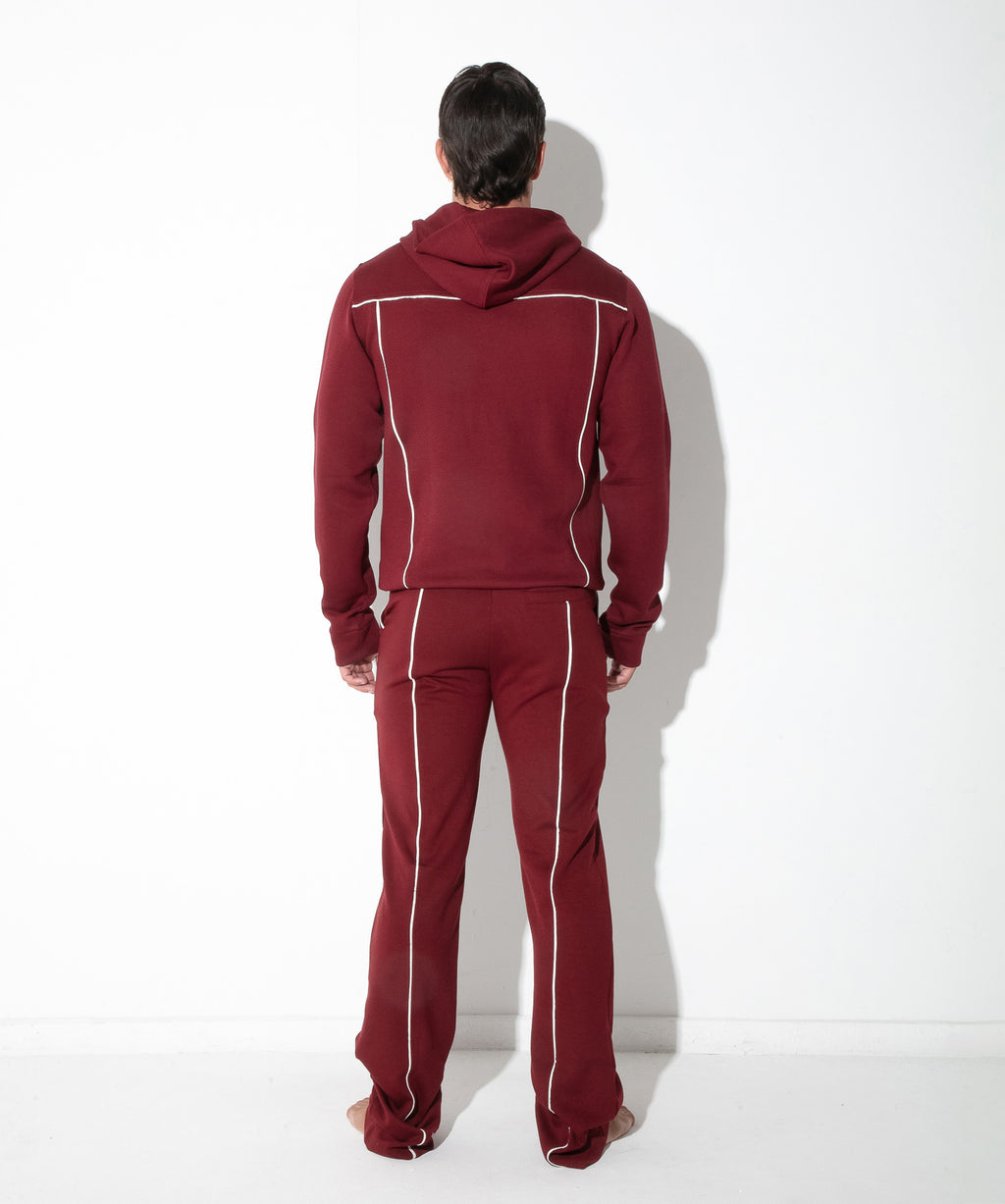 lounge hoodie maroon