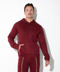 lounge hoodie maroon