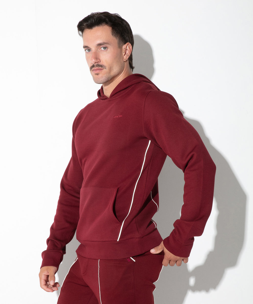 lounge hoodie maroon