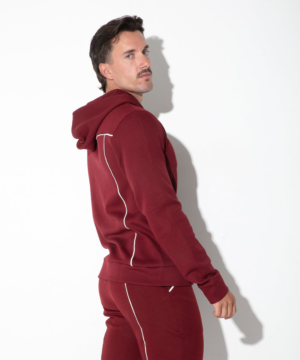 lounge hoodie maroon