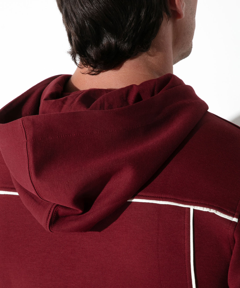 lounge hoodie maroon