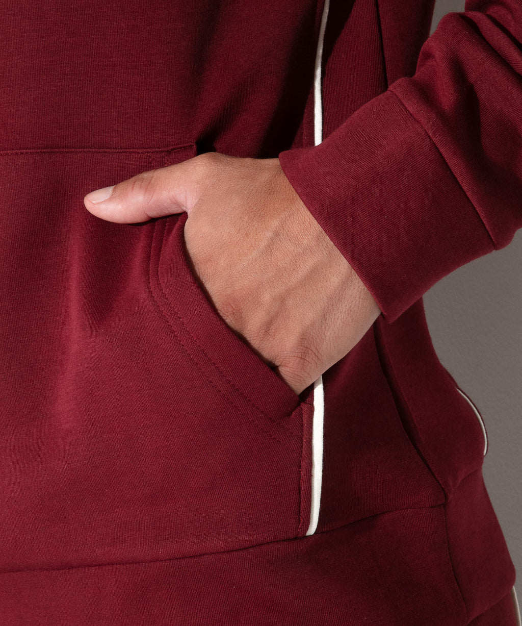 lounge hoodie maroon