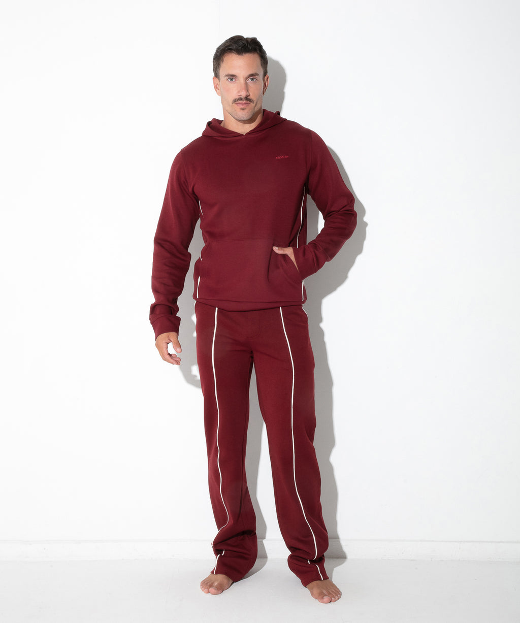 lounge hoodie maroon
