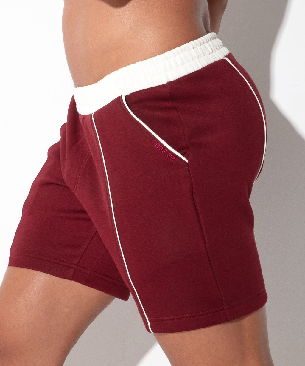 lounge short maroon