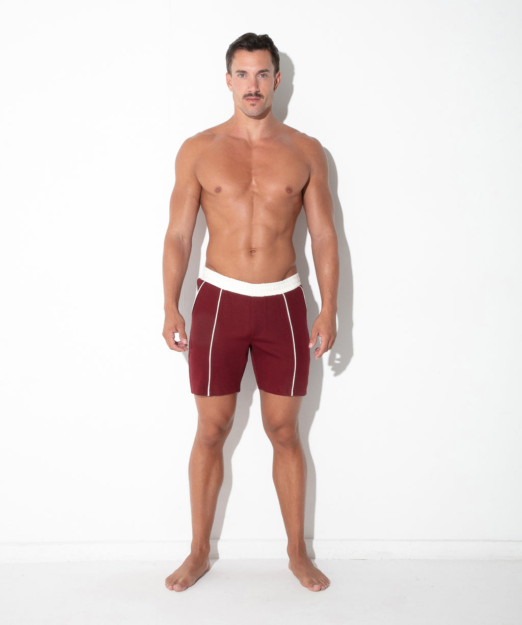 lounge short maroon